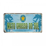 Vintažinis BRAZILIJA Orientyras Valstybinis Numeris Rio De Žaneiras Metalinis Ženklas Miestas Valstija Dekoratyvinis Automobilio Numeris Baras Smuklė Garažas Klubas Sienos Dekoras 15x30cm