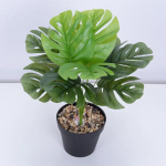 Didelė dirbtinė palmė, palaidžiais lapais, bananų lapais, lauko sodui, biuro dekoracija 30 cm augalas, vidaus dekoracija, namų dekoras Flowerpot Not Includ