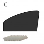 Visi&scaron;kai užtemdytas magnetinis automobilio langų užuolaidos Skėčiai nuo saulės Apsauginis laikiklis Universali automatinė apsauga nuo UV spindulių