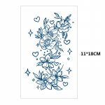 Žolelių laipsni&scaron;kas pokytis Medūza Planeta Plunksna Gyvatė Didelis Ra&scaron;tas Gei&scaron;a Lėtai Spalvų Simuliacija Vandens Perdavimas Tatuiruotės Lipdukas 11*18CM