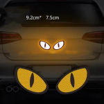 2 vnt. Velnio katės akių įspėjamasis automobilio &scaron;viesą atspindintis saugos lipdukas, skirtas automobilių sunkvežimių motociklų priekabų saugos įspėjamajai juostelei