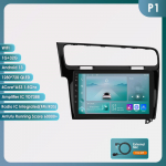 Hizpo Hizpo 10.1 Carplay 4G 2 Din Android 13 Automobilio radijas Volkswagen Golf 7 2013 - 2017 Juodos pilkos spalvos Vaizdo grotuvas GPS DSP I&scaron;manusis Autoradio RDS P1 B 4Core 1G 32G