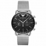 Emporio Armani AR11104 Eleganti&scaron;kas kvarcinis vyri&scaron;kas laikrodis 43 sidabras