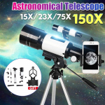 70 mm 300 mm astronominis teleskopas Monokuliarus Profesionalus lauko kelionių ta&scaron;kas su trikoju vaikams ir pradedantiesiems Dovana