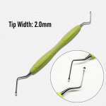 High Quality Handle Dental Scaler Spoon Tooth Cleaning Excavator Restorative Instruments High quality Long tip Spoon Tool 1 pc silicon 2.0mm