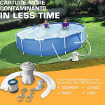 15W 300 galonų baseino filtravimo siurblys Specializuota baseino valymo įranga Baseino valymo ir filtravimo siurblys