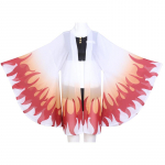 Demon Slayer Cosplay Kimetsu No Yaiba Kamado Tanjirou Cosplay dviejų dalių maudymosi kostiumėlis V formos i&scaron;kirpte su permatomu kimono megztiniu XXXL