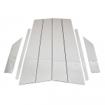 &bdquo;Hyundai Creta IX25&ldquo;, 2016&ndash;2018 m., papuo&scaron;ti priedus Chrome lango stulpelio dangtelio apdaila, nerūdijančio plieno, centrinių stulpų lipdukas