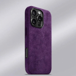 Italija Magnetinis dėklas iPhone 12 13 14 15 16 Pro Max Premium telefono dėklas Importuota zom&scaron;inė oda Visi&scaron;kai apgaubiantys galiniai dėklai For iPhone 13 Pro violetinė