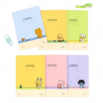 Kakao Friends A5 bloknotų rinkinys &ndash; Ryan, Chunsik, Apeach, Muzi, Tube, Neo (6 vnt)