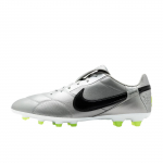 Nike Premier 3 Low FG Metalinis Sidabrinis Volt Unisex Futbolo Bateliai Pilki Juodi HM0265-004 40.5
