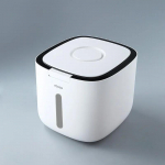 Sandarus ryžių laikymo indas - Apsauga nuo vabzdžių ir drėgmės konteineris grūdams, &scaron;unų maistui ir namų ūkio sausiems produktams, Nano kibiras su sandariu 5kg juoda