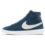 Nike Blazer Vintage Suede Neslystantys Lengvi Vidutinio Auk&scaron;čio Riedlenčių Batai Moteri&scaron;ki Kedai Mėlyni Balti AV9376-403 36.5
