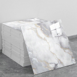 Auksu kniedytos koliažinės imitacinės plytelės sienų lipdukai virtuvės sienelės, vonios kambario ir svetainės dekorui, lipnūs putų lipdukai 10 PCS