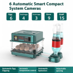Vi&scaron;čiukų inkubatorius Mažas namų inkubatorius Automatinis I&scaron;manus namų kiau&scaron;inių inkubatorius Vi&scaron;čiukų jauniklių vandens lovos inkubatorius 6 simple screw green single electricity