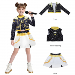 KPOP Demonų medžiotojai Mira Rumi Zoey Cosplay kostiumas Helovinas sceninis 3D spausdintas ra&scaron;tas vaidmenų žaidimo drabužiai 120cm