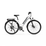 ONESPORT OT12 Elektrinis dviratis 250W variklis, 36V 13AH baterija, 65KM nuotolis, hidraulinė priekinė &scaron;akė, IPX4, 27.5 colių padanga E-bike 36V 13AH balta