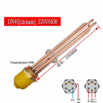 Varinis &scaron;e&scaron;iakampės galvutės pramoninis kaitinimo elementas DN40 [1.5 inches] 220V 6KW