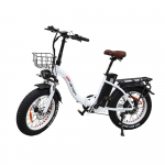 Elektrinis dviratis sulankstomas Drvetion 20 750W variklis miesto elektrinis dviratis 48V 20AH mechaniniai stabdžiai maksimalus nuvažiuojamas atstumas 110 km apkrova 150 kg CT20 15AH balta