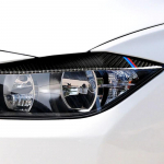 2vnt anglies pluo&scaron;to automobilio priekinių žibintų antakiai lempos juostelės dekoratyviniai lipdukai, skirti BMW 3 serijos F30 2013-15 i&scaron;orei C