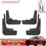 TONLINKER automobilio purvasaugis JAC JS6 2022 2023 SUV purvasargiai purvasaugiai priekinio galinio sparno purvasaugiai 4 vnt. 4 Pcs Black B