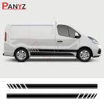 2 vnt. Automobilio durų lipdukai Renault Trafic 3 2, Fiat Talento, Nissan NV300, Vauxhall Vivaro kemperiui, Vinilinės plėvelės lipdukai, Aksesuarai L1 For SWB