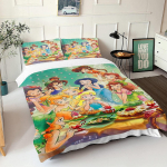 Tinker Bell Anime Animacinis Pledas 100% Poliesteris Odai Draugi&scaron;kas Kvėpuojantis Mielai Spausdintas Antklodė Lovos Patalynė EU Single(135*200cm)3pcs
