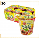 Korėjieti&scaron;ki puodelio ramen 6 vnt. rinkinys | Nongshim Ottogi Samyang Paldo | Mažo dydžio instant makaronai Ottogi Cup Noodles Spicy Flavor 6 Pack (37.8g x 6)