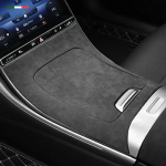 Suede Alcantara Automobilio Centrinės Konsolės Pavarų Perjungimo Skydelio Dangtelis Dekoratyvinė Lipdukas Mercedes Benz C Klasės W206 C200 2026 2026 juoda