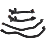 AP03 4 vnt. Variklio karterio vėdinimo žarna BMW 550i 650i 750Li Alpina B7L X5 X6 11157575641 11157575640 11157646086 11157646087 black