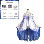 Genshin Impact Columbina Hyposelenia Cosplay apranga žaidimo ir anime gerbėjams S gray