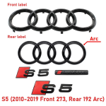 3D ABS Automobilio Priekinės Grotelės qaz14 S5 2010-2019 4 Žiedų Logotipas Logotipas S5 Lipdukas qaz14 Sportinis Lipdukas Emblema Galinio Bagažinės Dangčio Auto Stilius