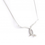 Les Tr&eacute;sors De Lily [C4440] - Collier Argent 'Tentation' Blanc