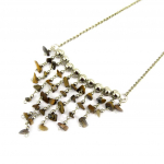 Les Tr&eacute;sors De Lily [E4635] - Collier 'Zacatecas' Oeil de Tigre smėlis