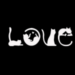 Cats Spell LOVE Mielas naminių automobilių modeliavimas transporto priemonės kėbulo langų lipdukų lipdukų dekoras balta