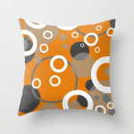 Oranžinio geometrinio ra&scaron;to dekoratyvinis pagalvės užvalkalas pagalvėlės užvalkalas Namų dekoro sofos pagalvės užvalkalas 45x45cm