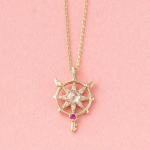 Anime Cardcaptor Sakura karoliai pakabukas 25-ojo jubiliejaus korta Captor 925 Sterling Sidabro papuo&scaron;alai Moterų mergaičių Cosplay Rekvizitai Dovanos beige