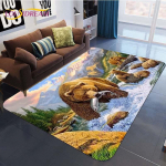 Gyvūnų kilimėlis Animacinio filmo me&scaron;kos ra&scaron;to sritis Kilimėlio kilimas Brown Bear grindų kilimėliai Kilimas svetainei Miegamojo kėdės kilimėlis Vaikų žaidimų kilimėlis 40cm x 60cm