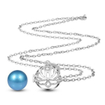Bola de grossesse fleur de lotus avec boule bleue