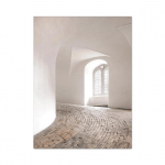 Modernus Abstraktus Neutralus Architektūros Plakatas Laiptai Kampas Drobės Tapyba Galerijos Sienos Menas Paveikslai Minimalistinis Boho Namų Dekoras 21x30 No Frame