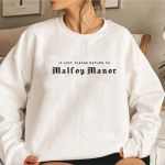 Malfoy Manor Book Megztinis Malfoy Megztiniai Wizard School Hoodie Tamsus Academia Drabužiai Unisex ilgomis rankovėmis megztiniai Vir&scaron;utiniai S balta