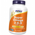 Omega 3 6 9, Super Omega 3-6-9, Now Foods 90 gelio dangtelių (67128023) 180softgels