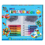 Amos Glass Deco Kids 2, mėlynas, 1 vnt. populiarūs Korėjos žaislai blue