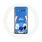 Coque pour Samsung Galaxy J5 Stitch mignon fond bleu