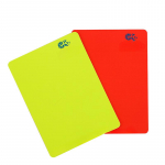PVC futbolo teisėjo įspėjimas raudona ir geltona kortelė futbolo rungtynių treniruotės teisėjo įrankis futbolo sporto priedas 8x11cm