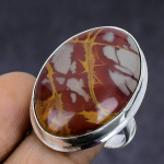 Noreena Jasper Gemstone 925 Sterling Silver gift Jewelry Ring Size 9 L6B25