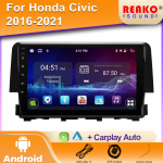 Android automobilio radijo grotuvas Honda Civic 10 kartos 2015 - 2021 Multimedia grotuvas Belaidis Carplay Android auto WiFi DSP 4 core 1GB+32GB carplay