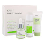 IUNIK - Centella Mini Set (Toner + Serum + Cream) - Zestaw podr&oacute;żny kosmetyk&oacute;w z wąkrotą azjatycką