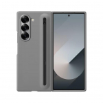 Samsung Z Fold5 Originalus vertikalus apsauginis dėklas su SPen, sulankstomas ekrano dangtelis nuo kritimo &ndash; tinka sulankstyti4. Galaxy Z Fold5 with S Pen in original packaging pilka spalva