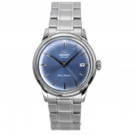&bdquo;Orient Bambino&ldquo; nerūdijančio plieno &scaron;viesiai mėlynas automatinis ciferblatas RA-AC0M10L vyri&scaron;kas laikrodis mėlyna